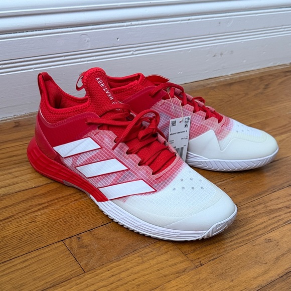 adidas Other - Adidas Men's Red and White Athletic Shoes Adizero Ubersonic 4